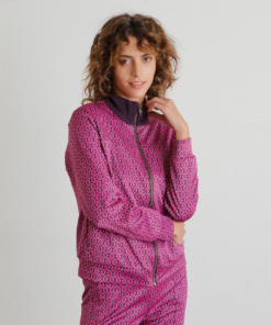 עליונית TUCKER ורוד פרינט