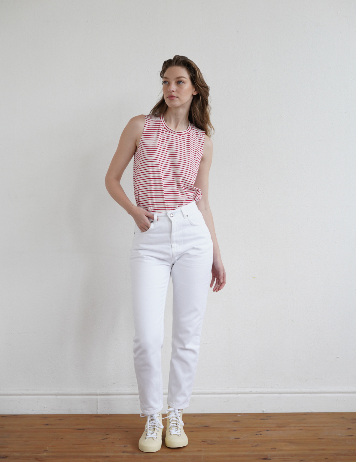 THE B' DENIM WHITE