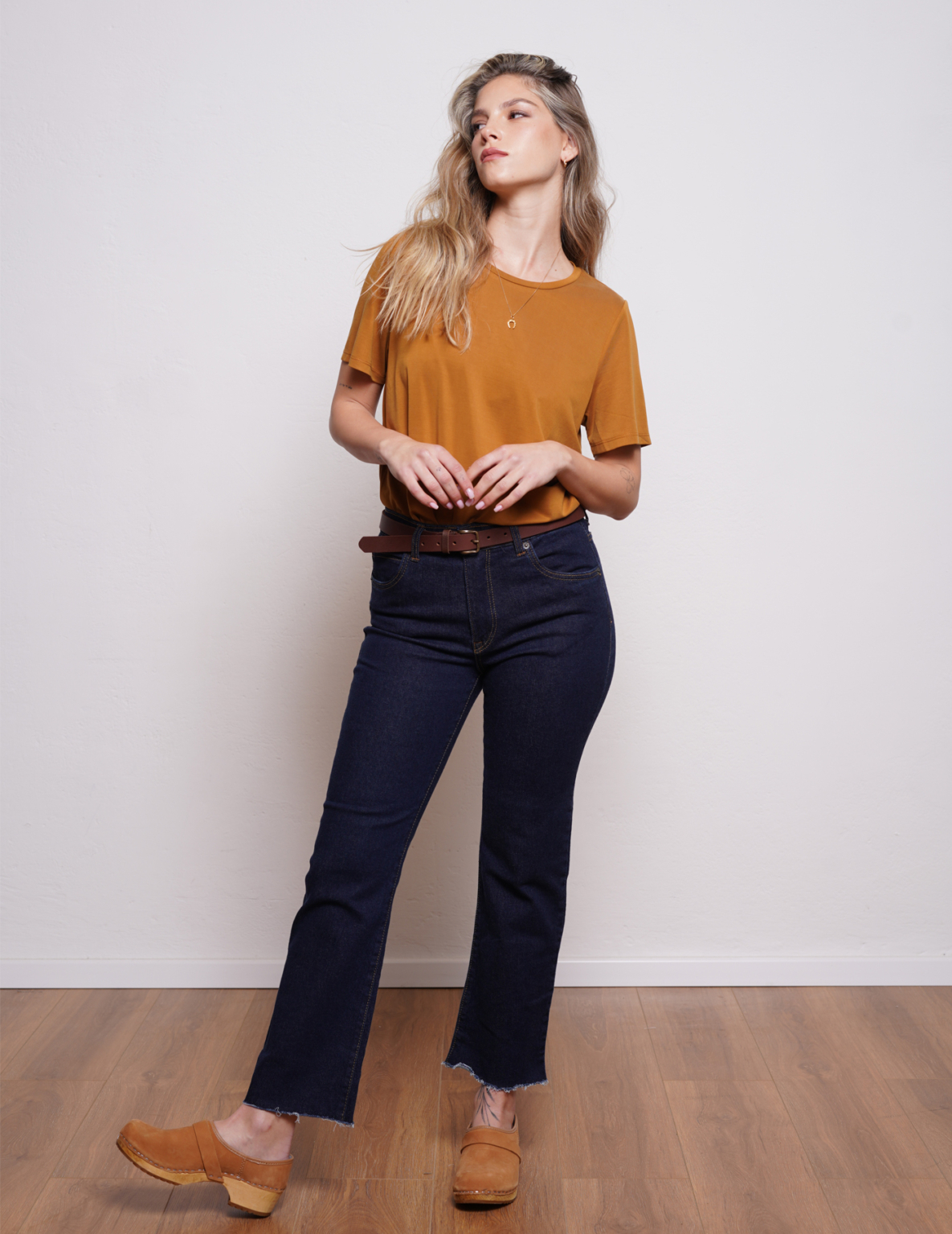 ⁦ג'ינס D DENIM גזרה ישרה כחול כהה⁩ – תמונה ⁦5⁩