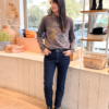 ג'ינס D DENIM גזרה ישרה כחול כהה