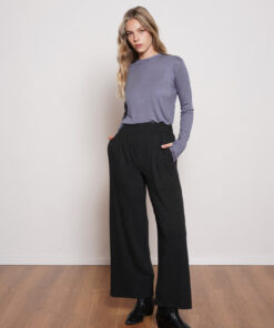 NO 117  EASY PANTS  DARK GREY