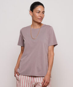 NO.3 חולצת טי שירט קצרה אפור עכבר