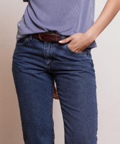 ג'ינס E DENIM גזרה ישרה כחול