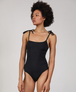 SIENA בגד ים שלם קשירה שחור