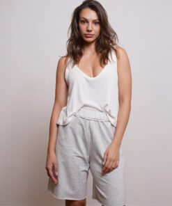 גופייה קצרה NO.18 לבן