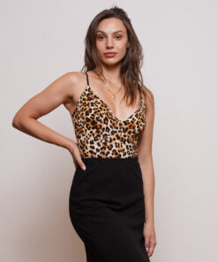 בגד גוף משולשים בפרינט מנומר