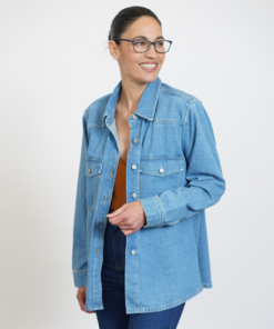 ג'קט ג'ינס S JACKET כחול בהיר