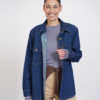 ג'קט ג'ינס S JACKET כחול עמוק