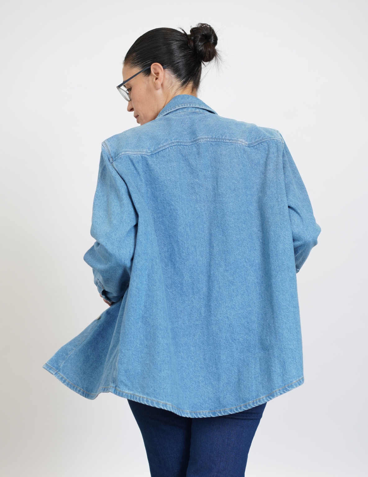 ⁦ג'קט ג'ינס S JACKET כחול בהיר⁩ – תמונה ⁦7⁩