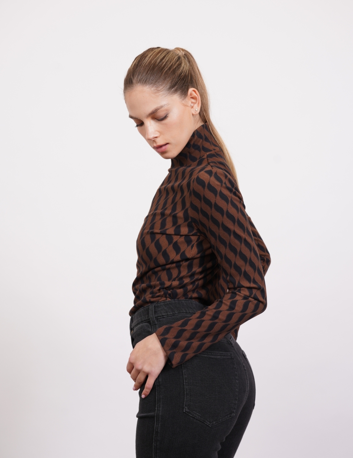 ⁦גולף AUDREY הדפס חום⁩ – תמונה ⁦3⁩