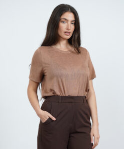 NO.41 טי שירט סלאב חום