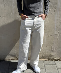 ג'ינס בלון לבן | SAMPLE