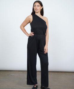 RITA אוברול כתף אחת שחור