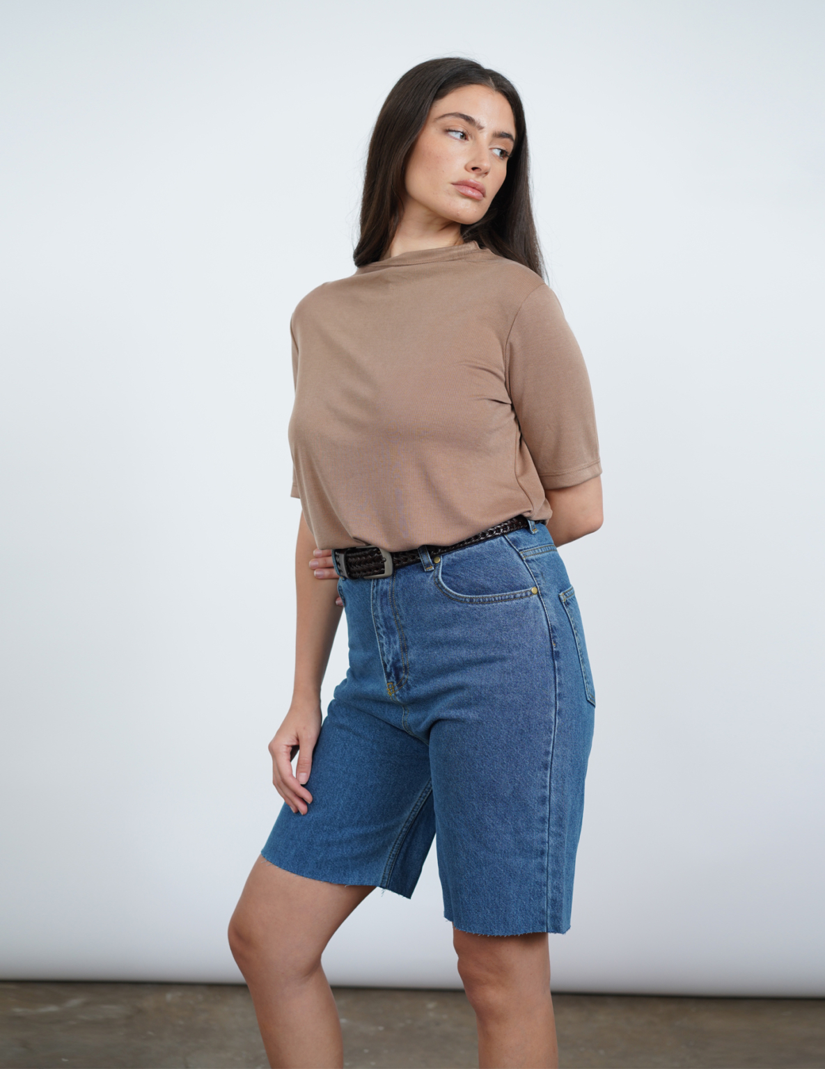 ⁦DENIM BERMUDA ג'ינס ברמודה כחול⁩ – תמונה ⁦3⁩