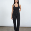 L DENIM ג'ינס רגל רחבה שחור