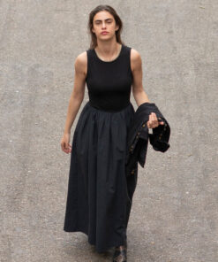 NINET שמלת מקסי שחורה